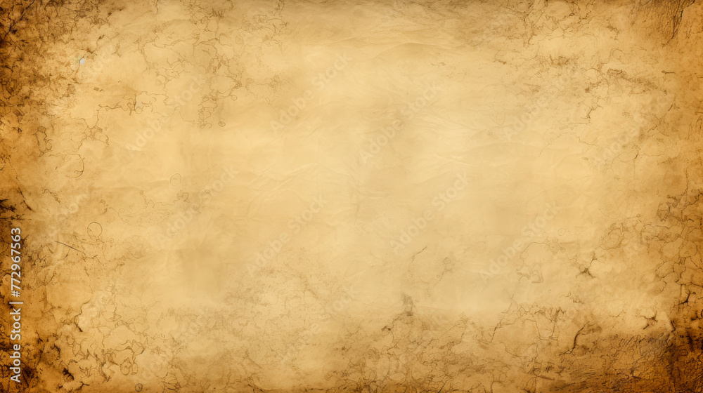 A weathered parchment paper against a textured backdrop