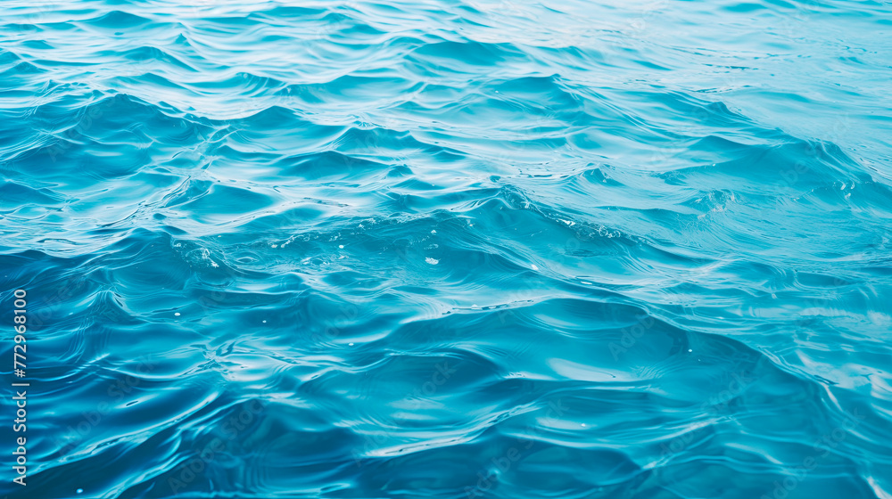A wave approaching a close-up body of water
