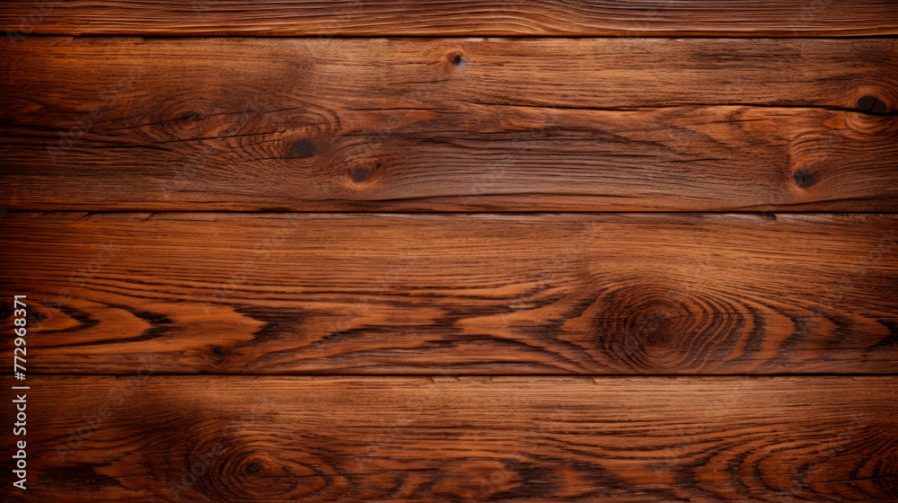 Close up of stained wooden wall