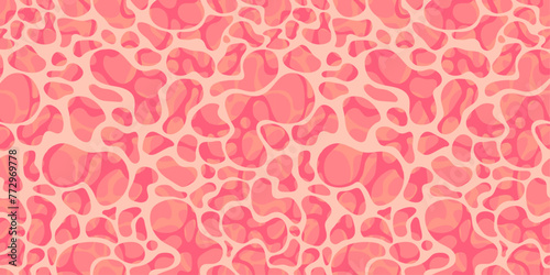 meat marbled texture, virus cell, tissue, biomaterial, microscope looks at the level of the cell tissue, bacteria, vector illustration