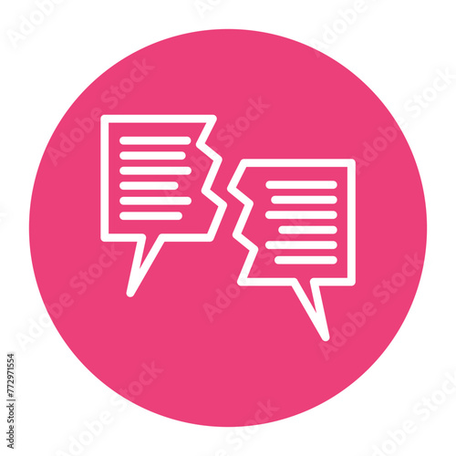 Different Opinions icon vector image. Can be used for Generation Gap.