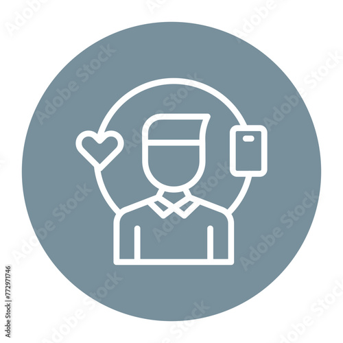 Millennials icon vector image. Can be used for Generation Gap.