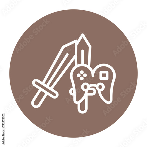 Adventure Game icon vector image. Can be used for Game Design.