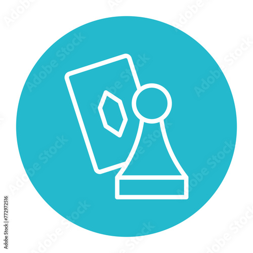 Board Game icon vector image. Can be used for Game Design.