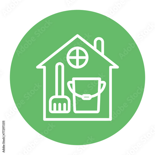 Home Cleaning icon vector image. Can be used for Cleaning.