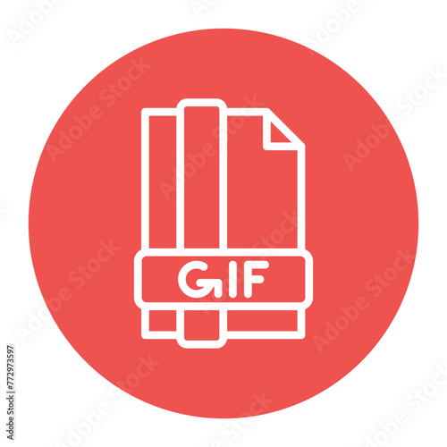 GIFs icon vector image. Can be used for Crowdfunding.