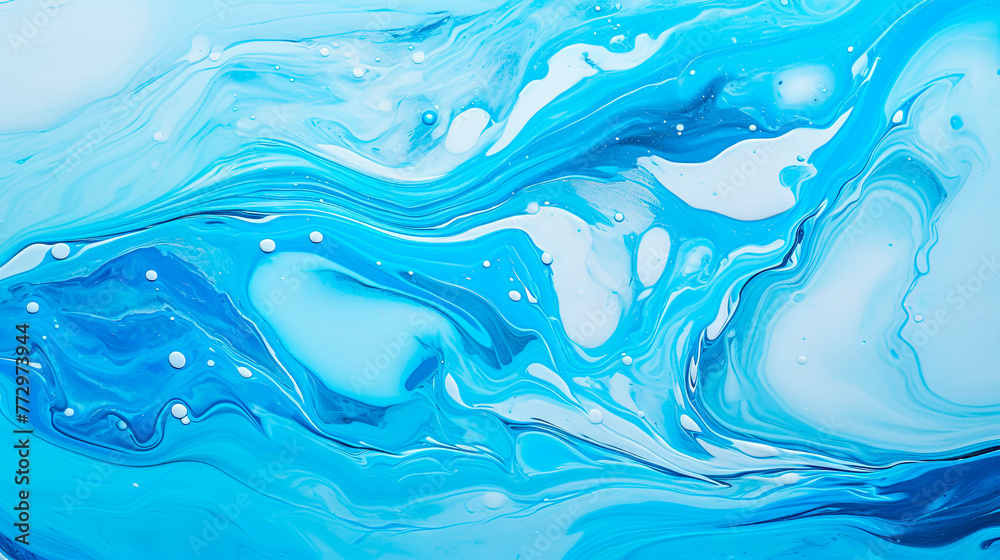 Abstract blue and white wave painting Abstract blue and white wave painting