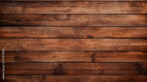Close-up of dark stained wooden wall