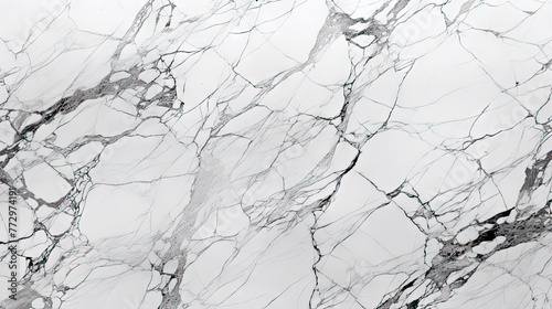 Marble texture on white background with black and white design © StockKing
