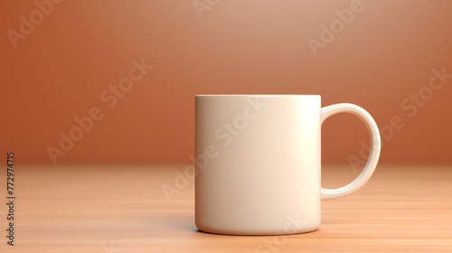 a white mug on a table