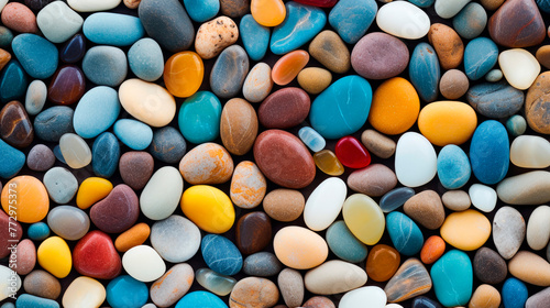 Colorful rocks assortment in close-up view