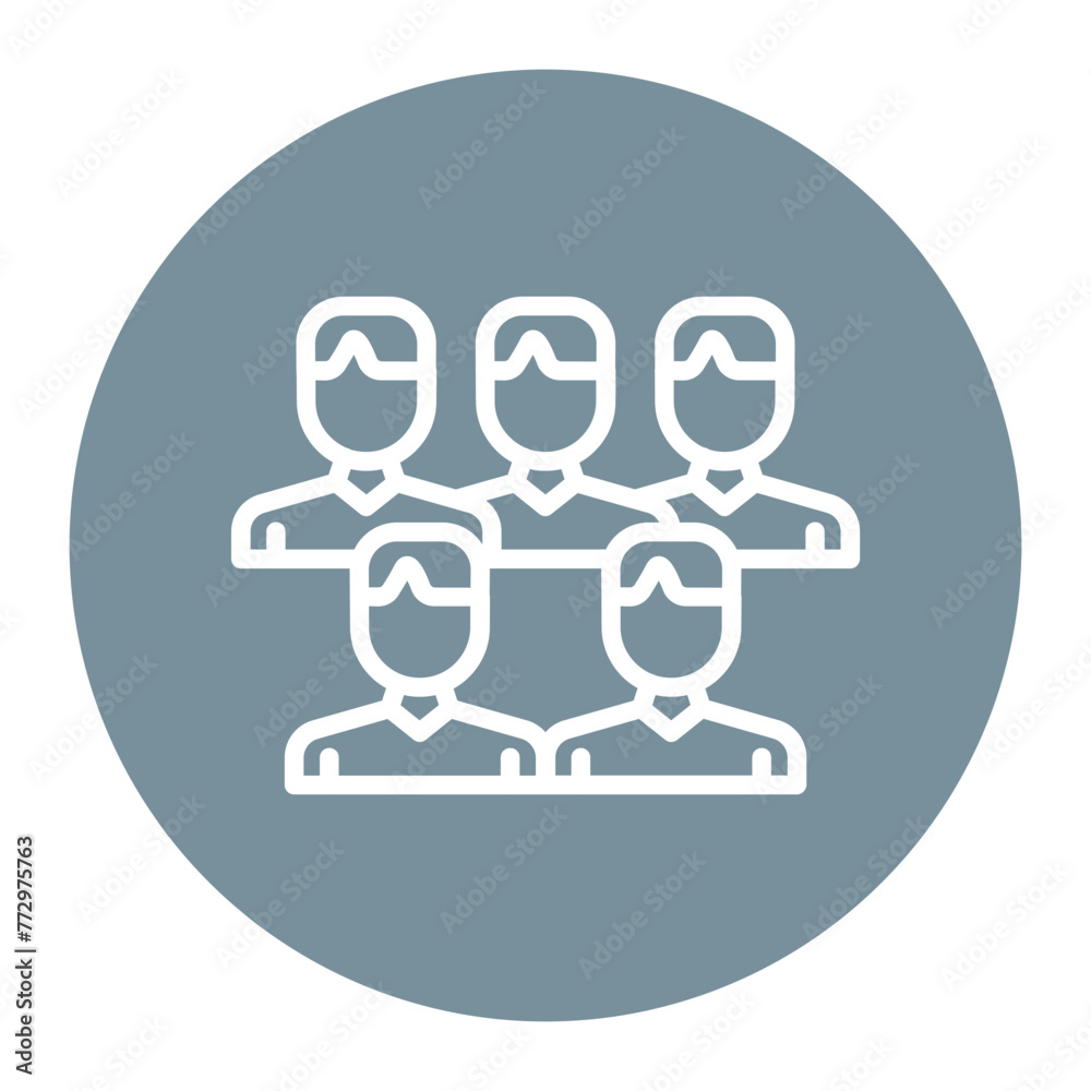 Audience icon vector image. Can be used for Public Relations Agency.