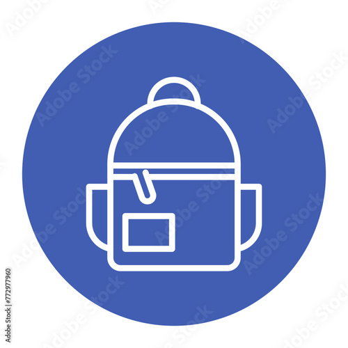 Backpack icon vector image. Can be used for Battle Royale.