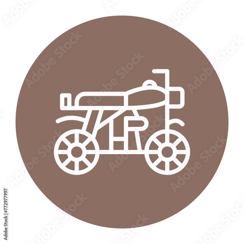 Bike icon vector image. Can be used for Battle Royale.