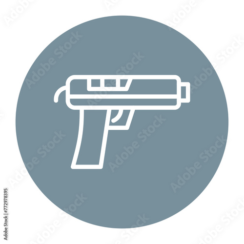 Pistol icon vector image. Can be used for Battle Royale.