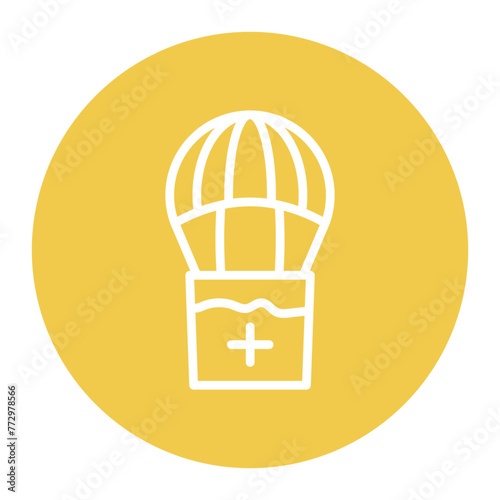 Airdrop icon vector image. Can be used for Battle Royale.