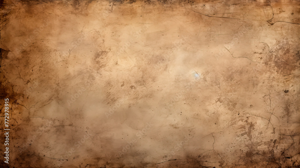Naklejka premium Old brown paper with grunge background