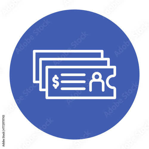 Group Ticket icon vector image. Can be used for Museum.