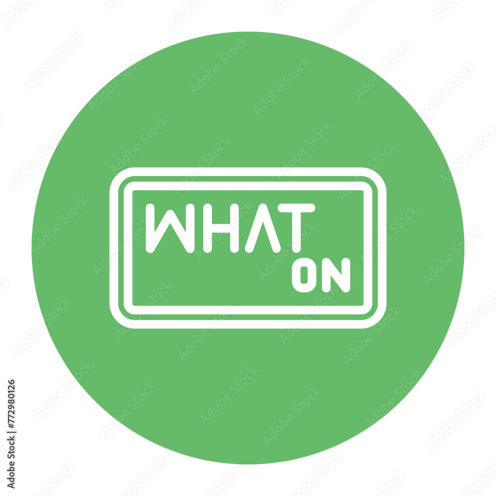 What On icon vector image. Can be used for Museum. What On icon vector image. Can be used for Museum.