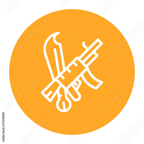 Weapons icon vector image. Can be used for Museum.