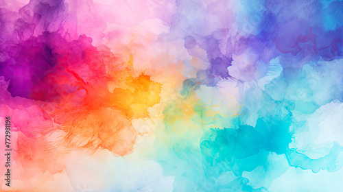 Colorful watercolor painted background © StockKing