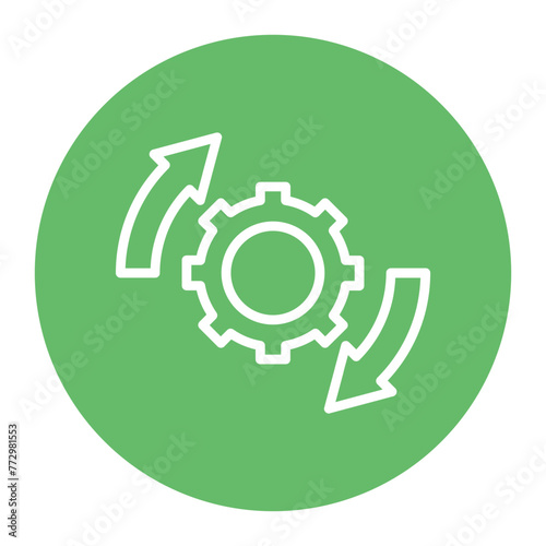System Integration icon vector image. Can be used for Industry.