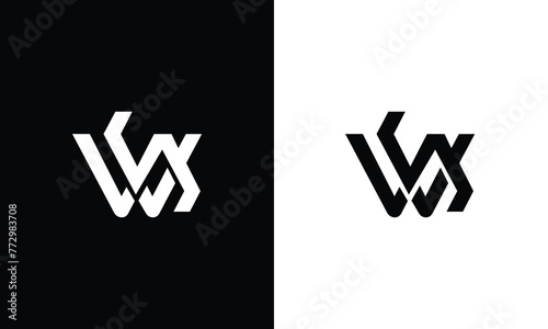 WS Initial Icon Vector Logo