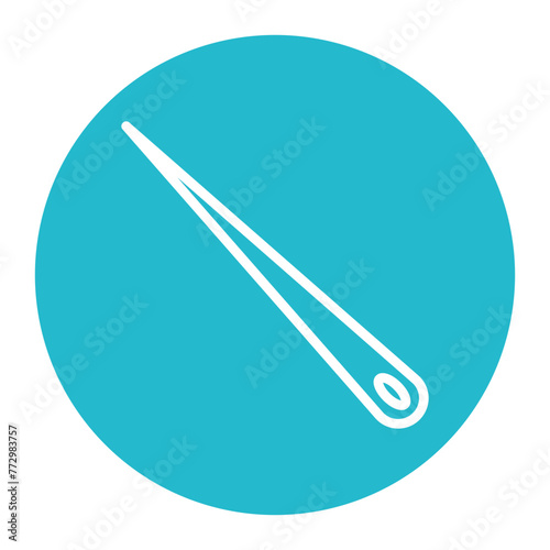 Needle icon vector image. Can be used for Science.