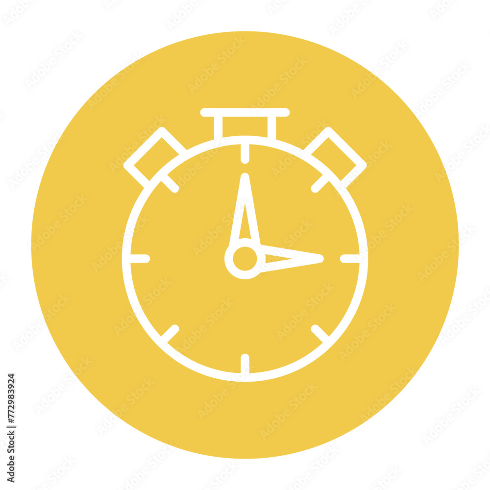 Stopwatch icon vector image. Can be used for Science.