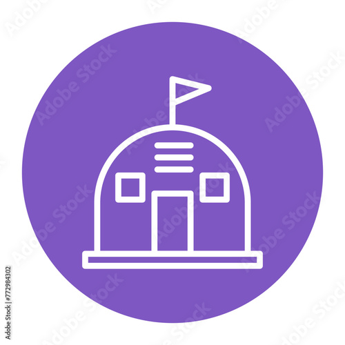 Bunker icon vector image. Can be used for Science Fiction.