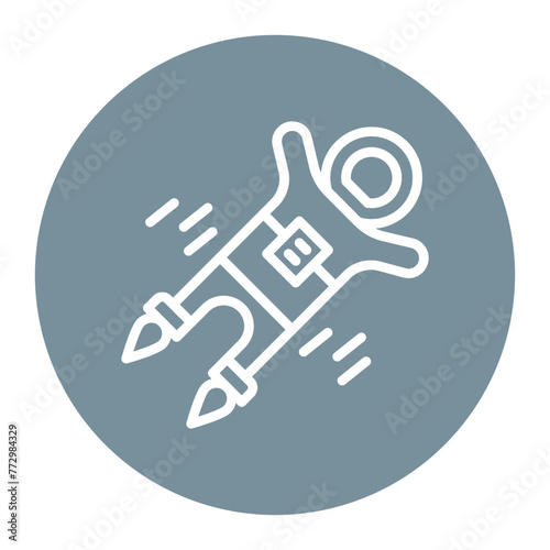 Astronaut Flying icon vector image. Can be used for Science Fiction.