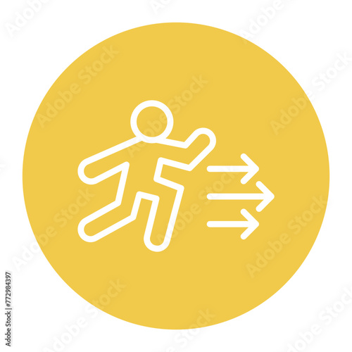 Escape icon vector image. Can be used for Prison.