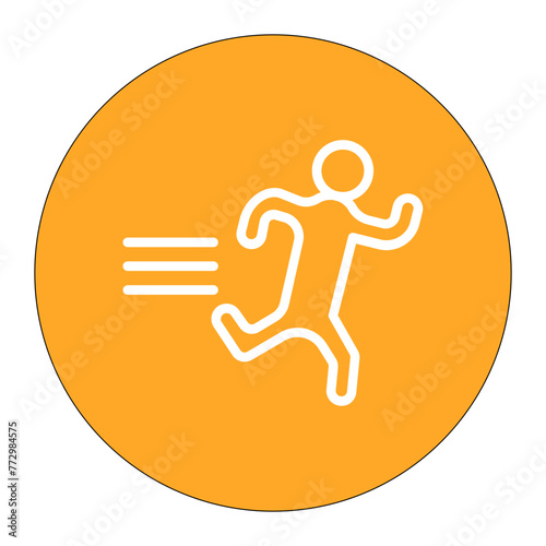 Chase icon vector image. Can be used for Prison.
