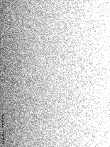 A grunge-style vertical banner with black dots. The effect of sand granularity.Vector illustration.3.