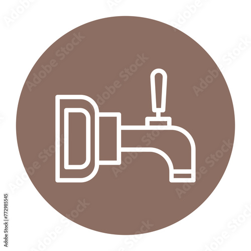 Beer Tap icon vector image. Can be used for Oktoberfest.