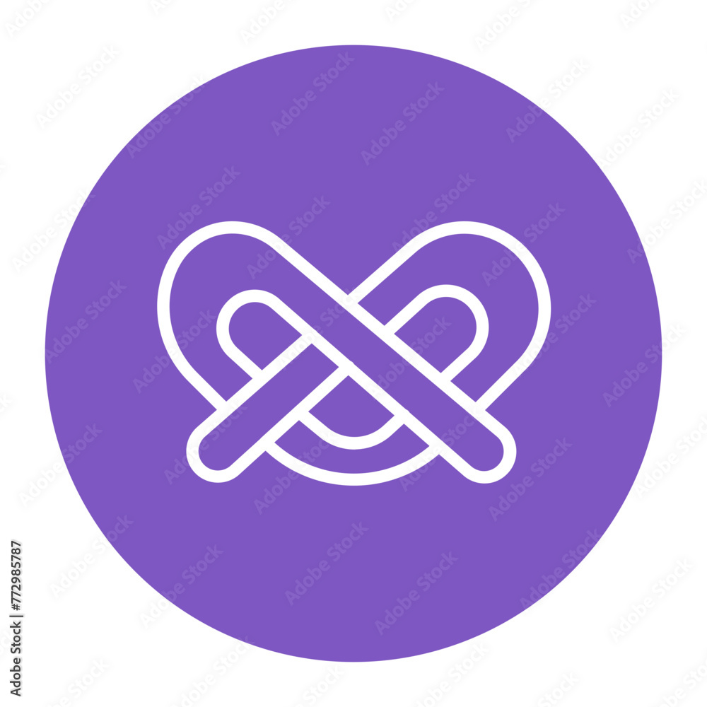 Pretzel icon vector image. Can be used for Oktoberfest. Pretzel icon vector image. Can be used for Oktoberfest.