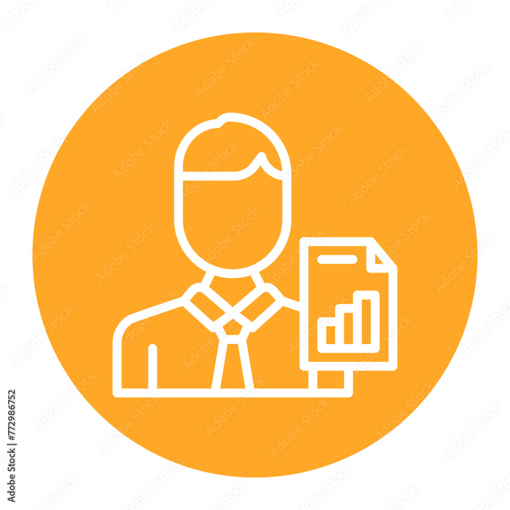 Business Analyst icon vector image. Can be used for Diversity.
