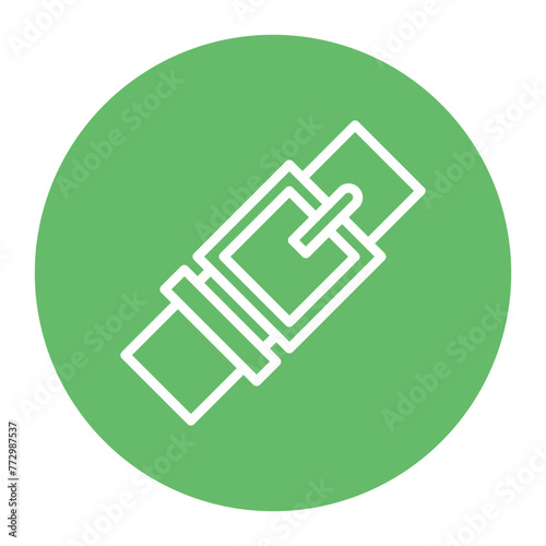 Belt icon vector image. Can be used for Luxury.