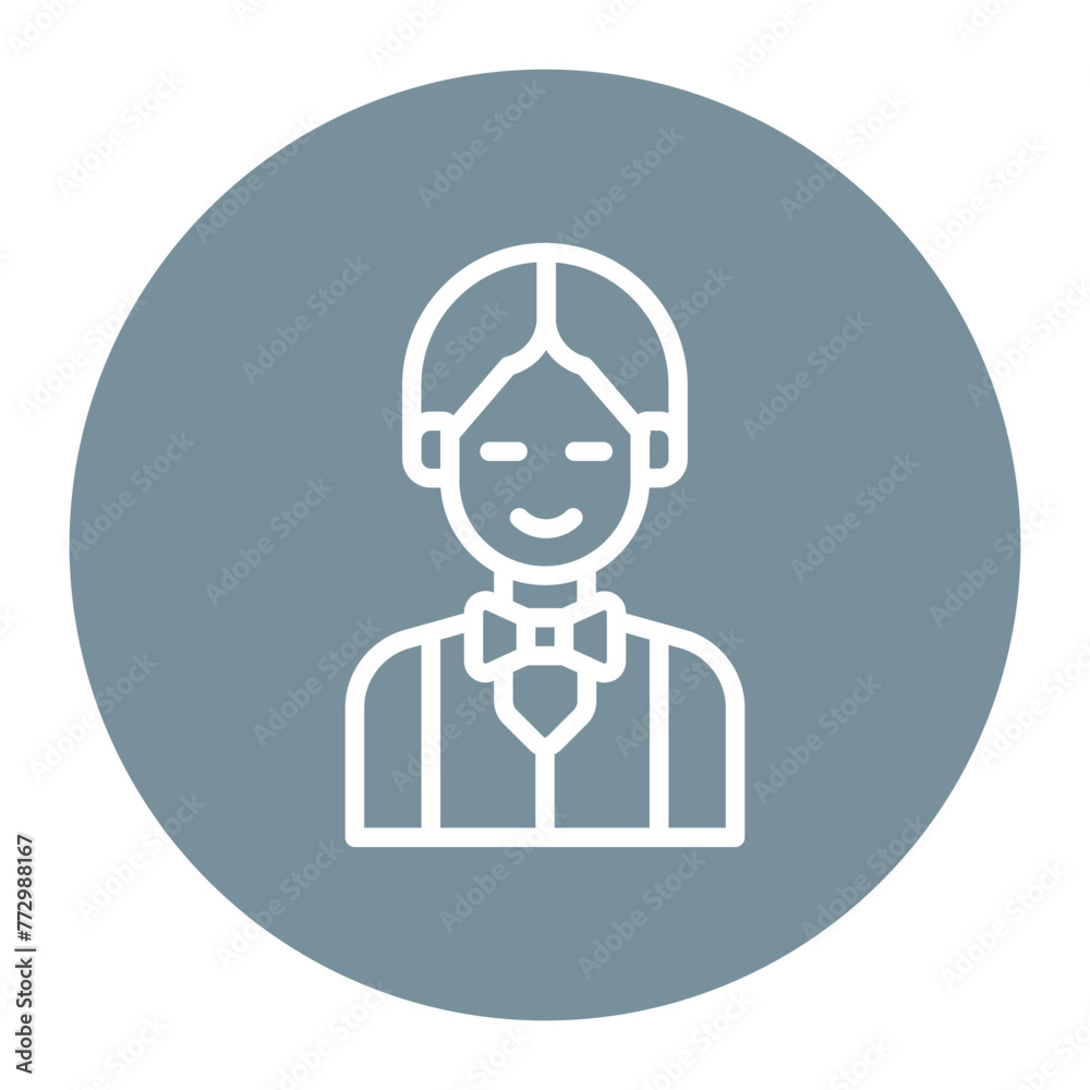 Male Croupier icon vector image. Can be used for Casino. Male Croupier icon vector image. Can be used for Casino.