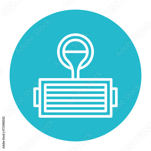 Moulding Box icon vector image. Can be used for Mettalurgy.