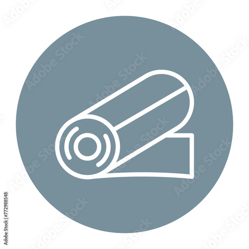 Rolled Steel icon vector image. Can be used for Mettalurgy.