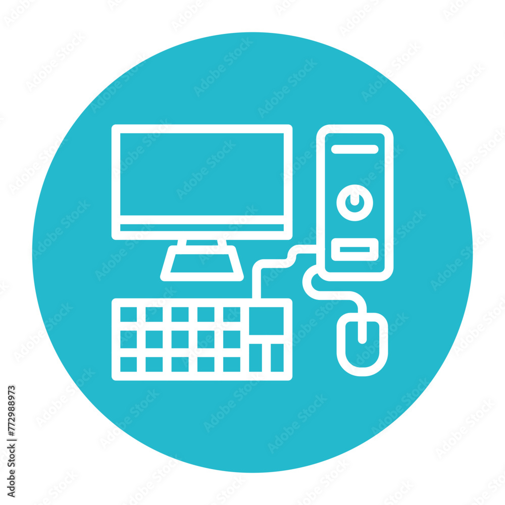 Computer icon vector image. Can be used for Retro. Computer icon vector image. Can be used for Retro.