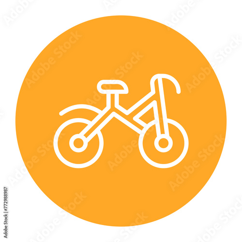 Cycle icon vector image. Can be used for Retro.