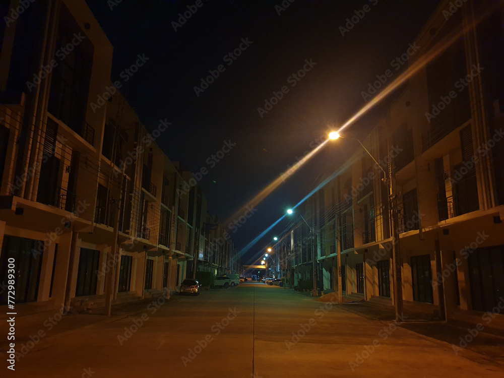 Fototapeta premium Building night star