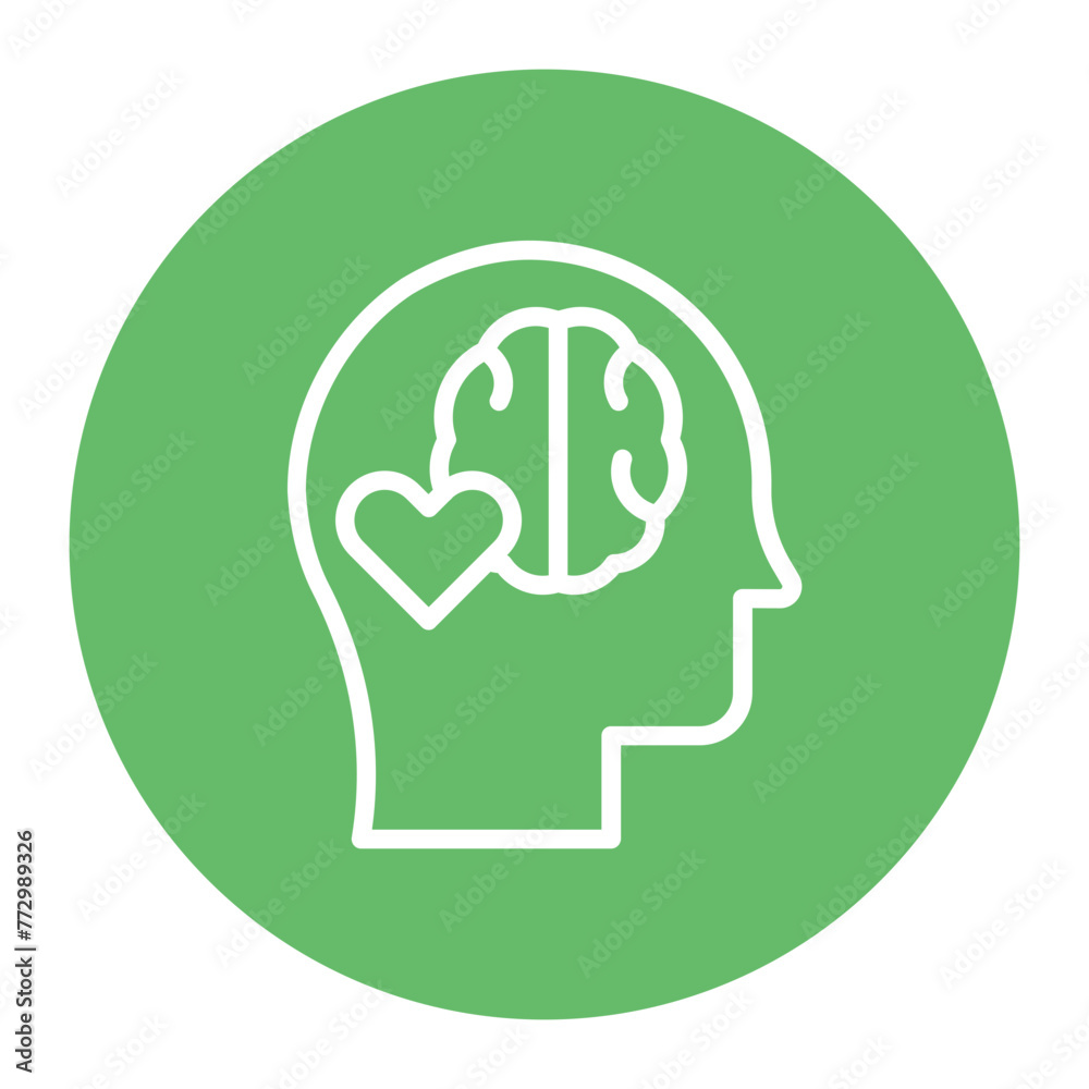 Emotional Intelligence icon vector image. Can be used for Psychology.