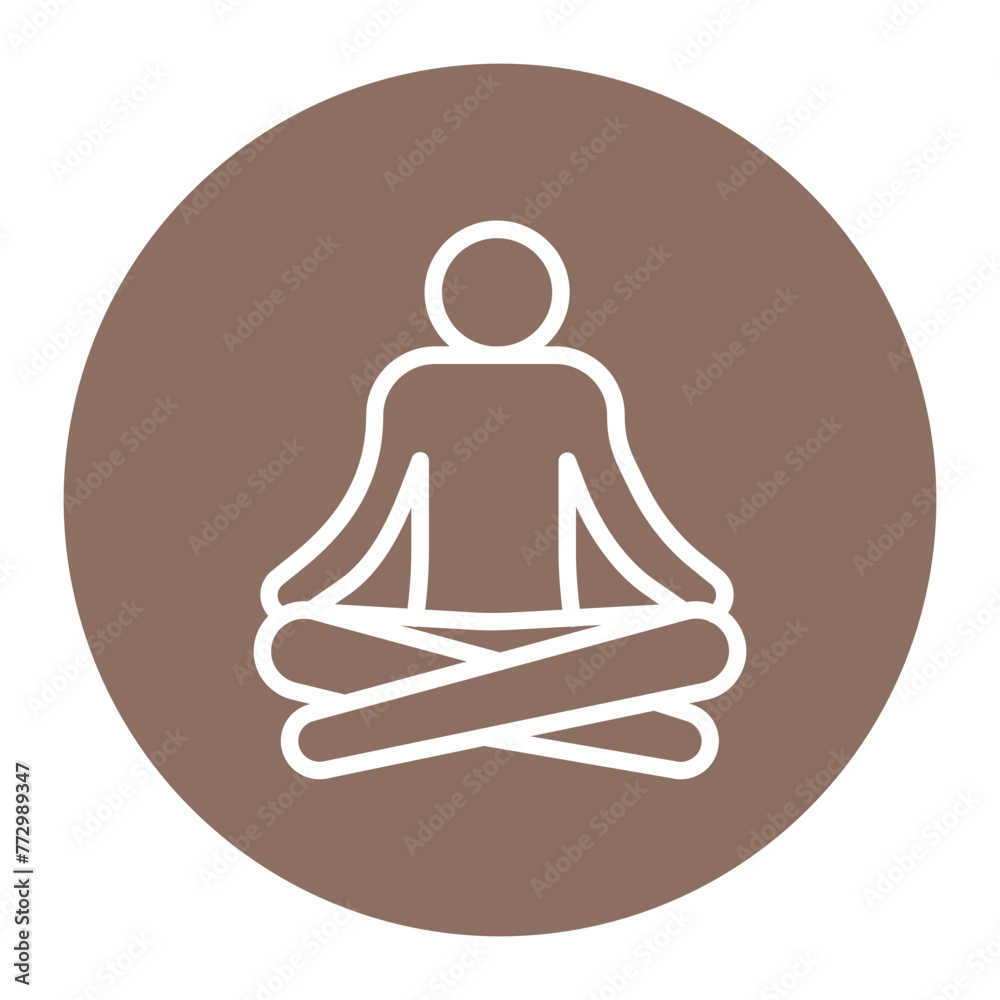Meditation icon vector image. Can be used for Psychology. Meditation icon vector image. Can be used for Psychology.