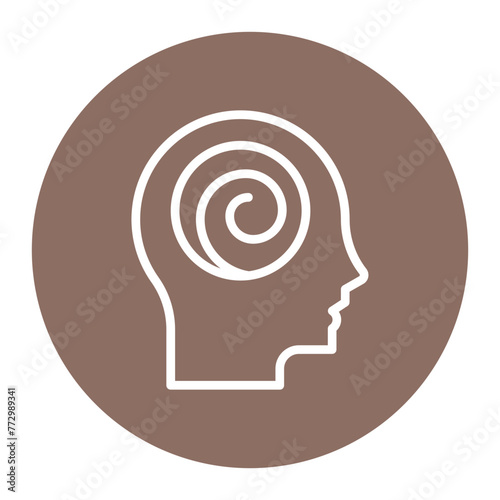 Hallucinations icon vector image. Can be used for Psychology.