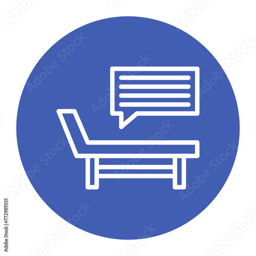 Individual Therapy icon vector image. Can be used for Psychology.