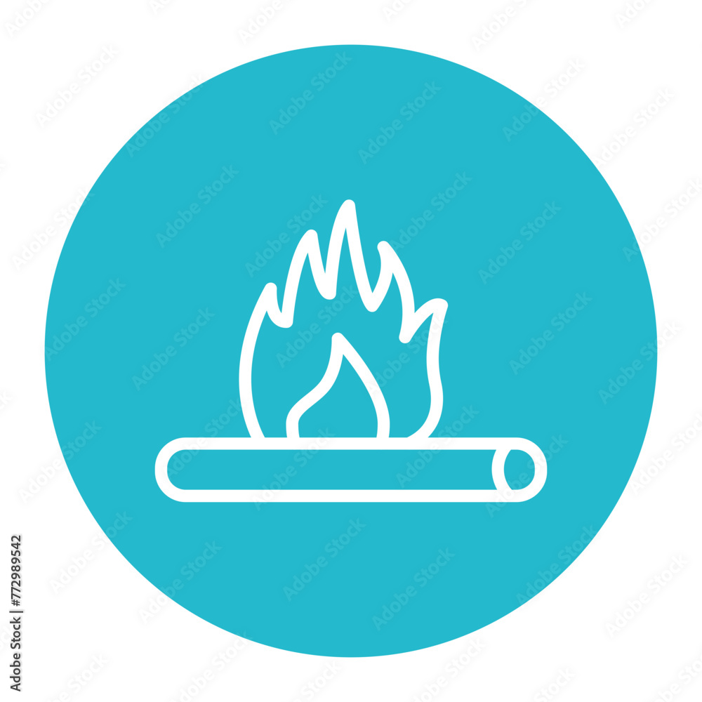 Campfire icon vector image. Can be used for Adventure. Campfire icon vector image. Can be used for Adventure.