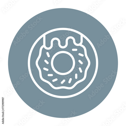Donuts icon vector image. Can be used for Nutrition.